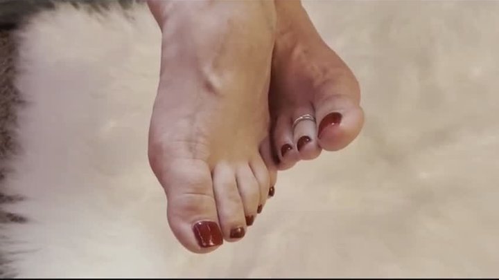 Fresh Pedi Close-Up — Glossy Toes