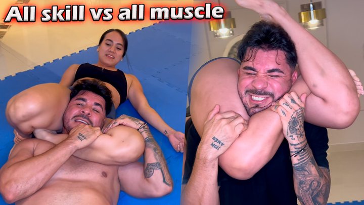 Feminine Grappling Technique vs Brute Male Power - Juliana vs Eider