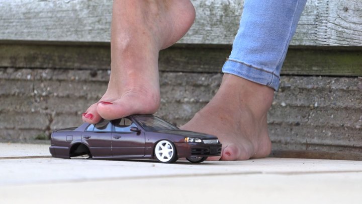 Jenn 4 - Crushing Model Car (Close-up)