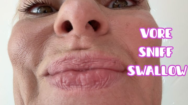 Giantess Vore Sniff Lick and Slow Swallow