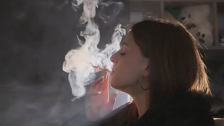 LOVE - DANGLE NOSE EXHALES SMOKE