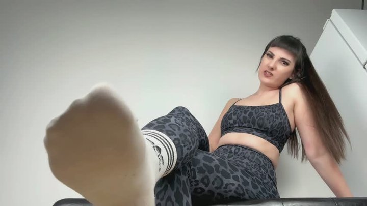 Bratty white socks tease & denial - foot loser humiliation