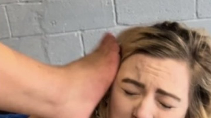 triple tap out and foot domination