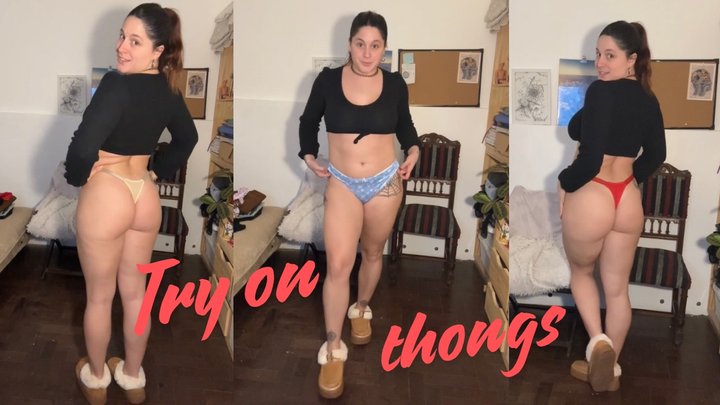 Try on: New Thongs