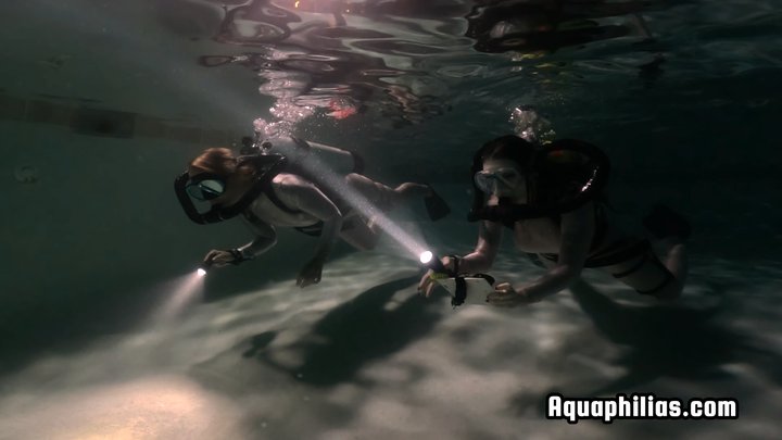 Aquaphilias- Kelli Curtis Harley Jayde Night Hunt Underwater The Package Guarded