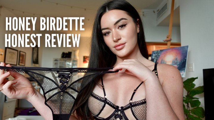 Honey Birdette Lingerie Try on in 4k