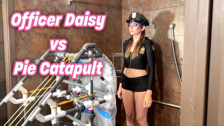 Officer Daisy vs Pie Catapult!