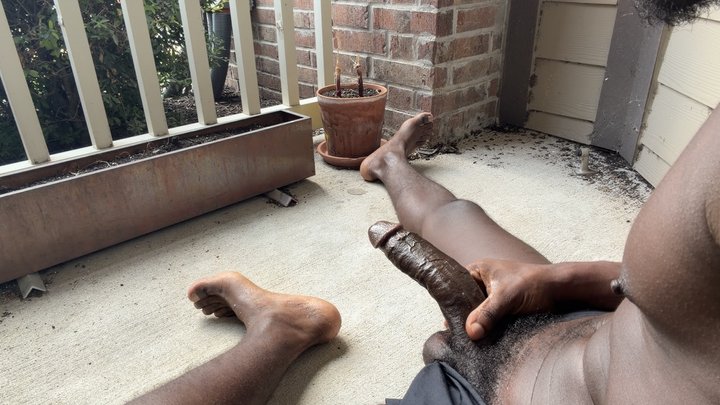 Outdoor POV Sweaty Feet Cum