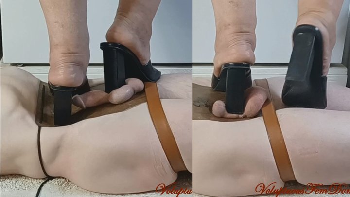Heels Destroying Cock and Balls