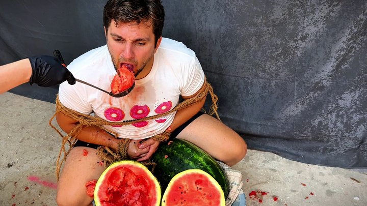 Watermelon Thief Gets Stuffed