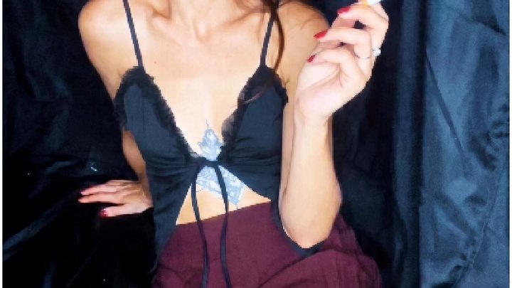 Special Smoking Section - Jezabel Domme Sexy Smoke Tease Huge Exhales Wild Hair 