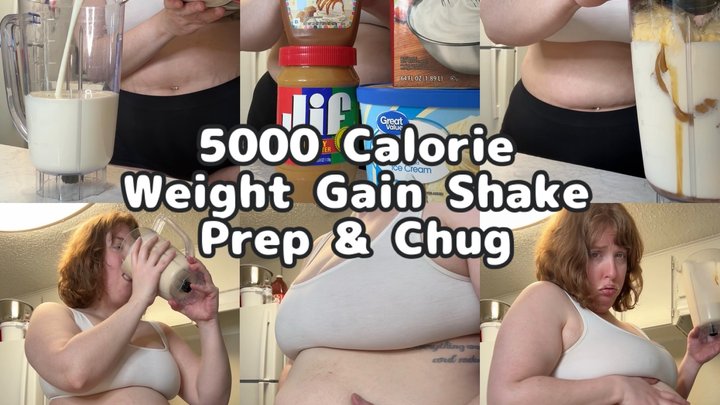 5000 Calorie Weight Gain Shake Prep and Chug