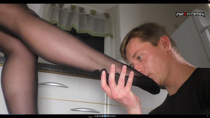 Nylon Feet Licked - FEMDom--