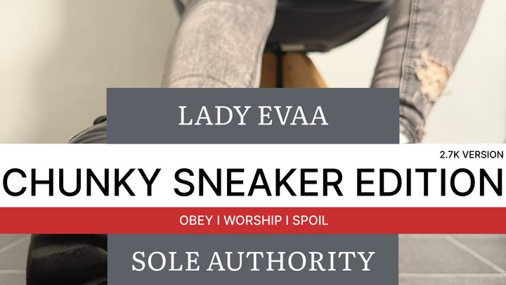 SOLE AUTHORITY - BLACK CHUNKY SNEAKERS SOCKS | LADY EVAA | 2,7K Version
