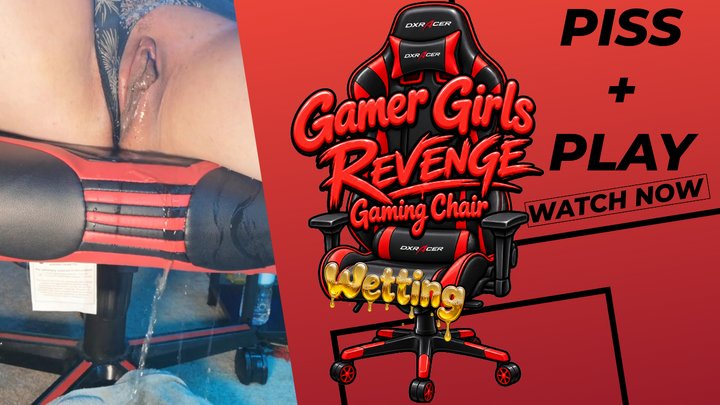 Gamer Girl's WET Revenge: Wetting & Flooding EX's Gaming Chair With Piss