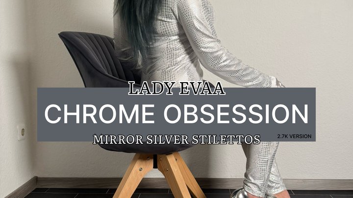 CHROME OBSESSION - MIRROR SILVER STILETTOS | LADY EVAA | 2,7K Version
