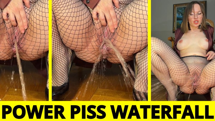 MILF Lecture Ends in Power Piss Fountain