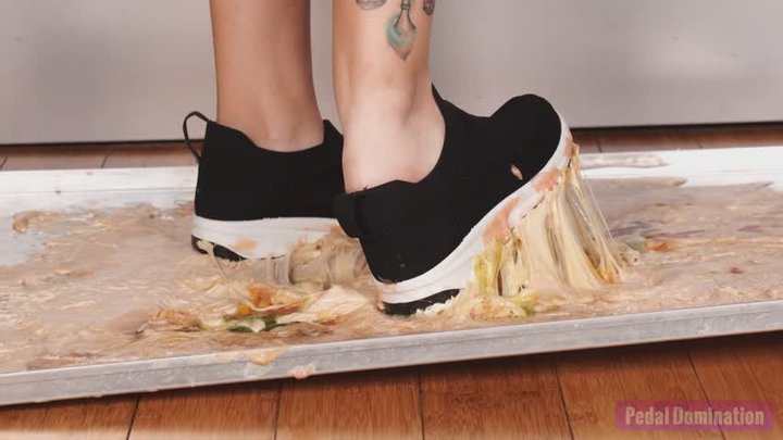 Sneaker Stuck in Glue - 4K MP4