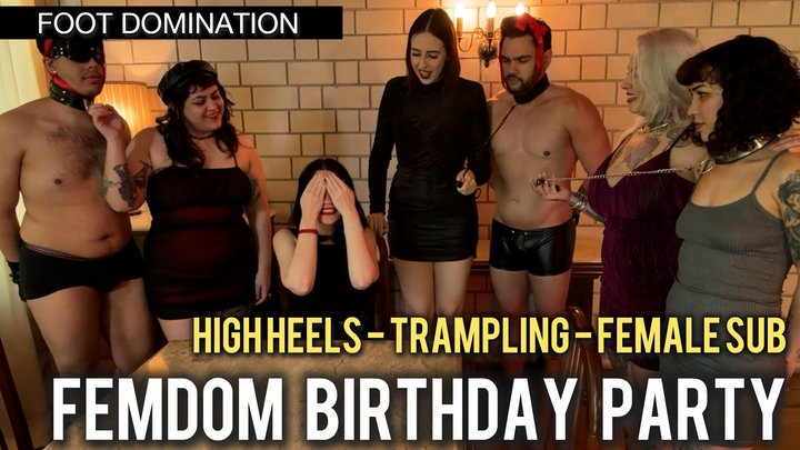 Louise's Birthday Becomes An Intense Foot Domination Session When Her Friends Br