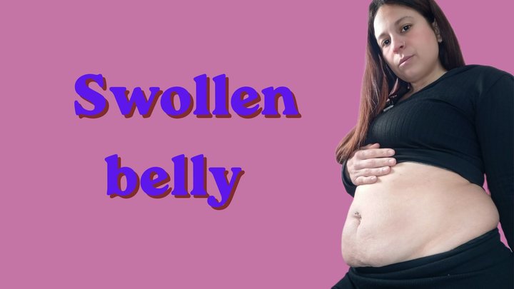 Very swollen belly - Look how this belly shakes