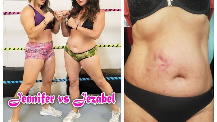 Jennifer Thomas vs Jezabel Romo - LGW1194 – Belly Attacked! – Bruised & Beaten!!