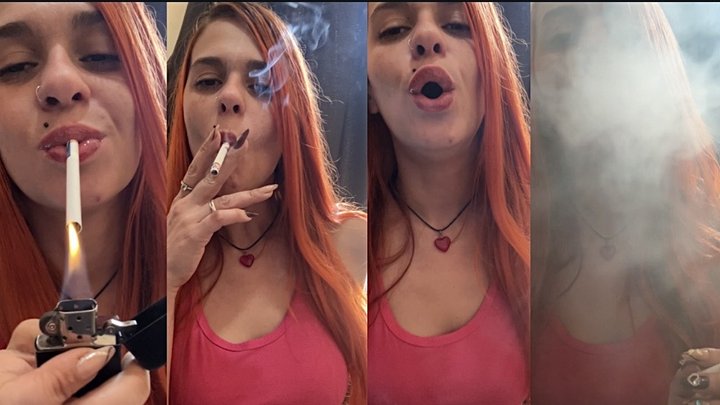 Can you handle breathing in the smoke from my long cigarette?