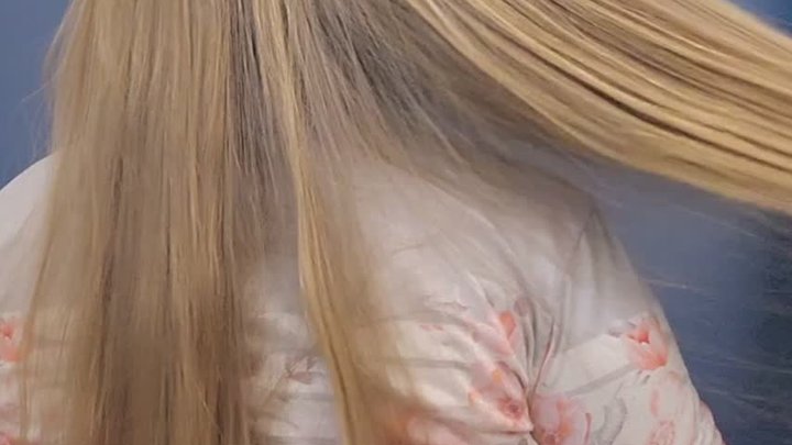 Past-Hip Length Virgin Hair Styling | Hair Fork Updo, ASMR Brushing & Double Sil
