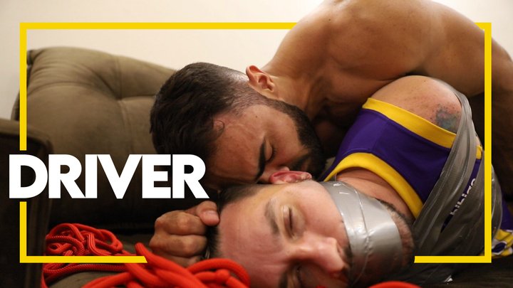 Driver (1080) Muscle Worship - Gay Bondage - Gay Domination - Tape Bondage - Hog