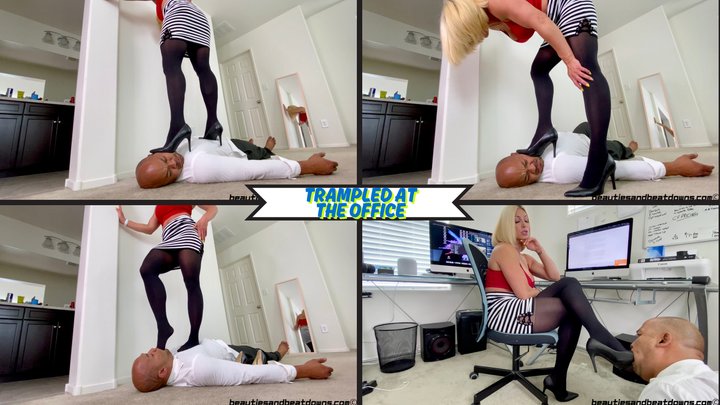 Trampled At The Office - Amazon Goddess Rapture Makes Her Creepy Co-Worker Take 