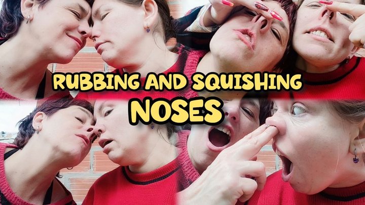 RUBBING AND SQUISHING NOSES