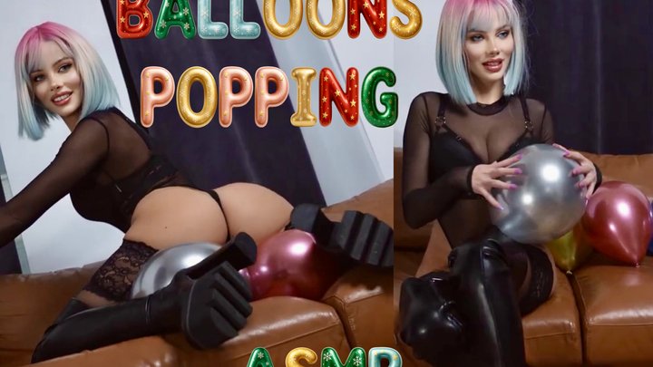 nezbednebalonkyLoudly Rubbing Balloon Pop CUM to Balloons Slavena