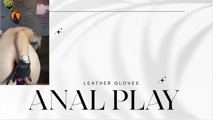 anal play leather gloves