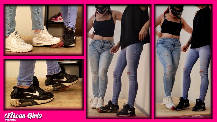 Nike Air Max Cock Trampling and Shoejob with cum I Lady Thaya x Miss Luna