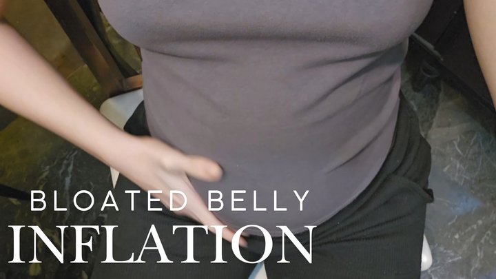 Eating, getting bloated and doing belly inflation