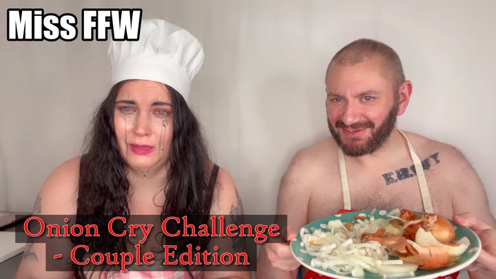 ** Flash Sale ** Onion Crying Challenge Couple Edition - Cum Facial Ending