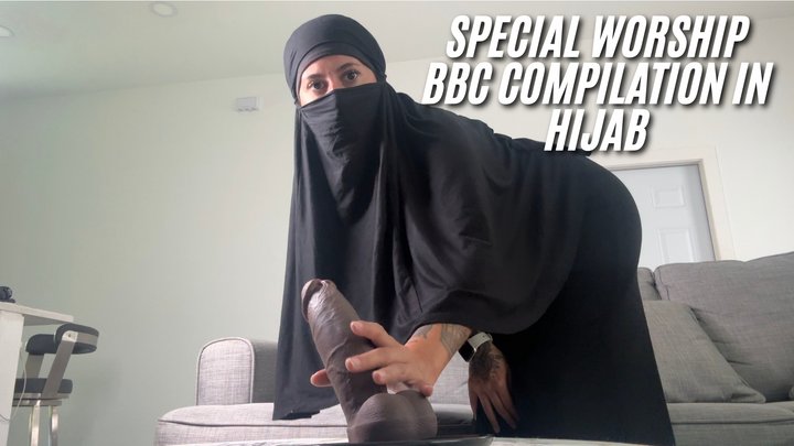 BBC worship , blowjob , handjob &riding in hijab