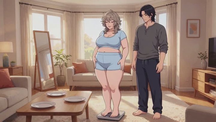 BBW SSBBW Stories #19B: Scale confessions of your swelling goddess (Animated)