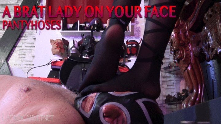 LADY SCARLET - A BRAT LADY ON YOUR FACE - PANTYHOSES mobile