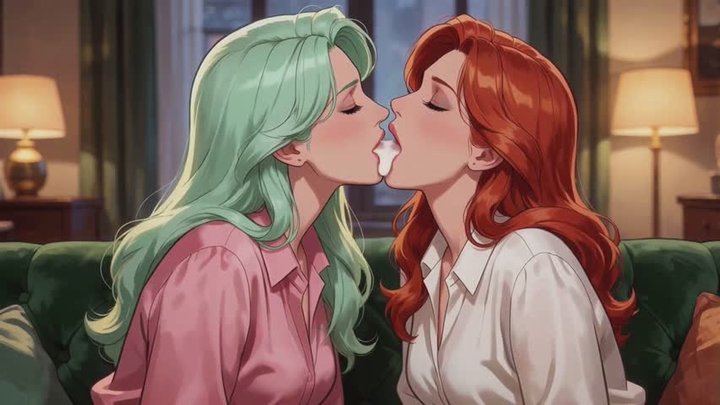 Kissing Stories #1B: Tongues Entwined Until Dawn (Animated)