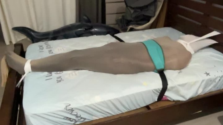 Tied Pantyhose Encasement Bondage | Nylon Prison