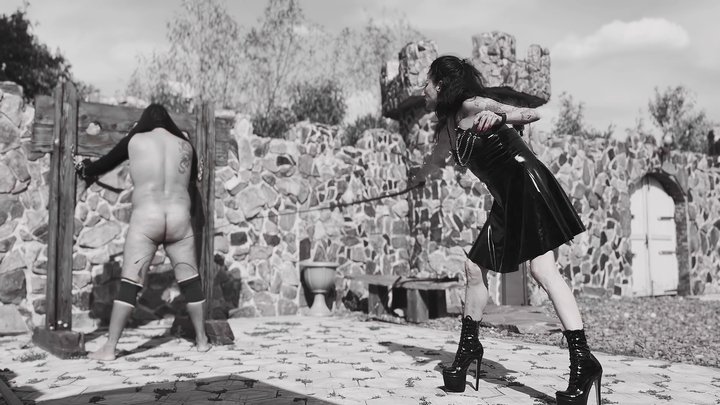 WHIPPING on the Stock - Balcanic Legend Madame Dora Petrova