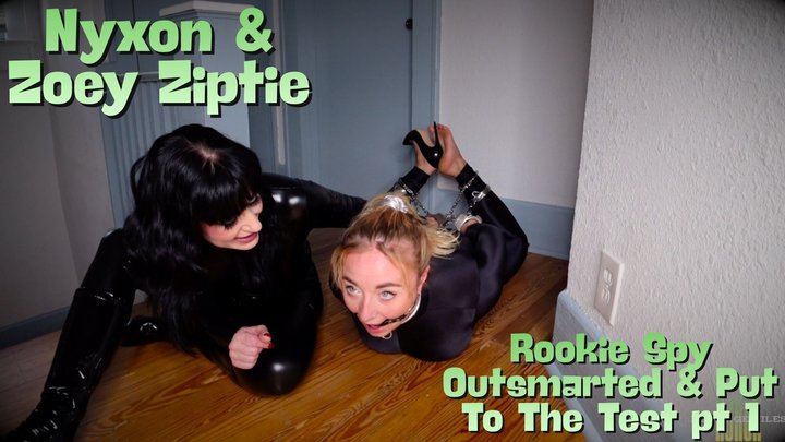 Nyxon & Zoey Ziptie Rookie Spy Outsmarted & Put To The Test pt 1 720p