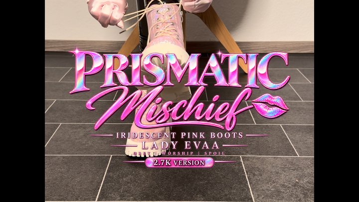 PRISMATIC MISCHIEF - IRIDESCENT PINK BOOTS | Lady Evaa | 2,7K VERSION