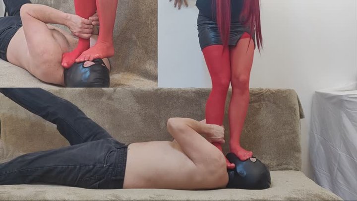 Throatstanding - Red Stockings- HARD (fhd)