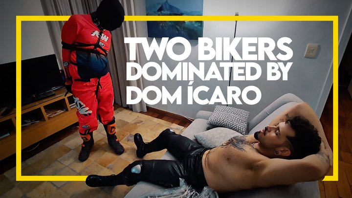Two Bikers Dominated by Dom Ícaro (1080p) Gay Bondage - Gay Domination - Biker -