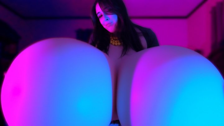 Simple Breast Expansion In Button Dress - Button Popping, Making You Drink My Mi