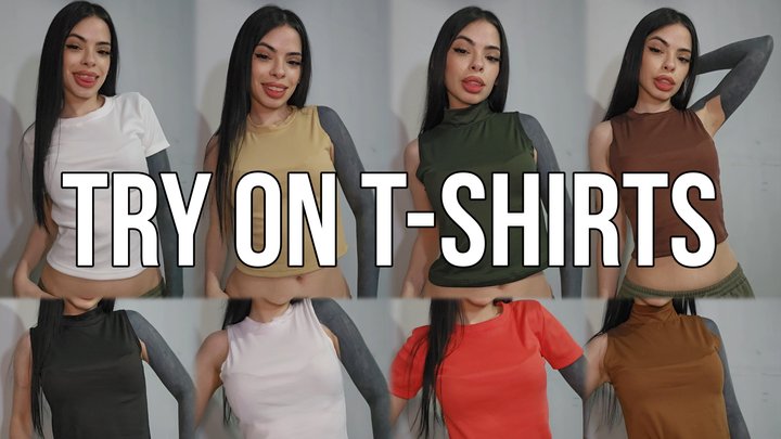 try on t-shirts