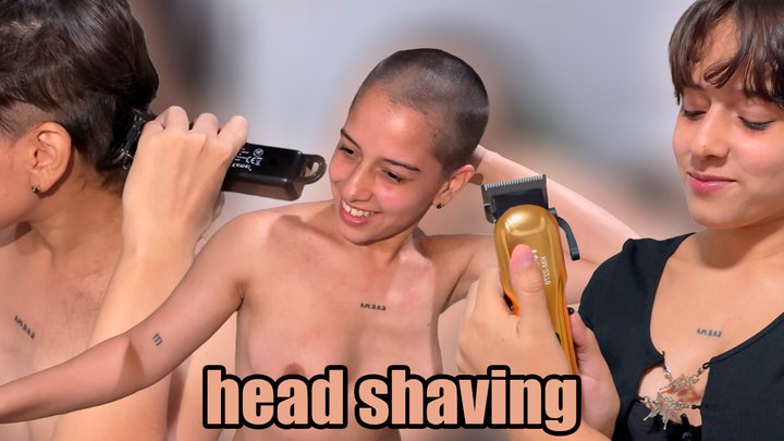 She shaves completely (subtitled) - HD