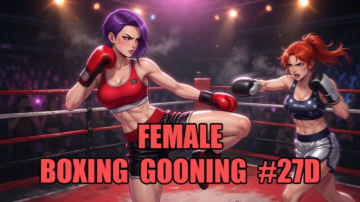 Female Boxing Gooning #27D: Knockout Queen's Ring Goon State (Animated, Music, T