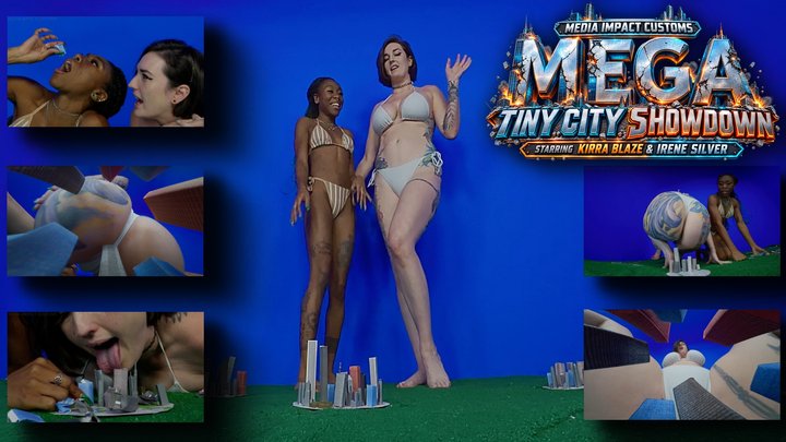 MEGA Tiny City Showdown - Irene Silver - Kirra Blaze - MEGA Giantess - City Crus